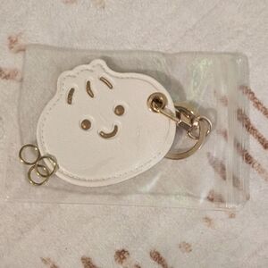 Cute White Dumpling Keychain